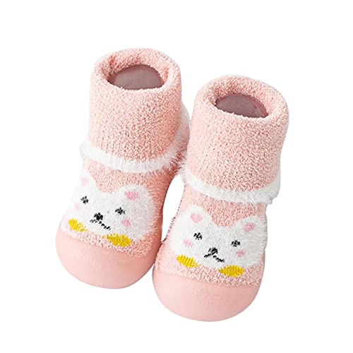 ReSin90s Baby Sockenschuhe Krabbelschuhe rutschfeste Socken Schuhe Hausschuhe Mit Anti-Rutsch Weiche Sohle Socken Slippers Babybodenschuhe Für Mädchen Junge von ReSin90s