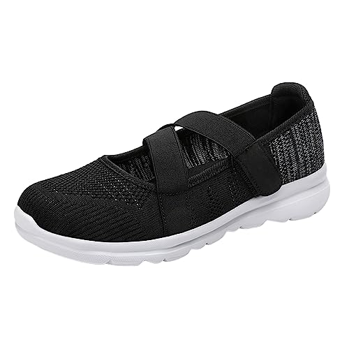 ReSin90s Barfußschuhe Damen Slipper Diabetiker Schuhe Vermascht - Sommer Leicht Walkingschuhe Lässige Komfort Laufschuhe Freizeitschuhe Turnschuhe Breite Fuß Bequeme Outdoor Sportschuhe von ReSin90s