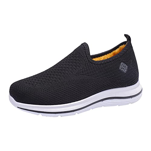 ReSin90s Barfußschuhe Damen Slipper Einzelne Flache Schuhe Plateau Loafers Memory Schaum Schuhen Lässige Komfort Laufschuhe Freizeitschuhe Turnschuhe Sportschuhe Hallenschuhe Straßenlaufschuhe von ReSin90s