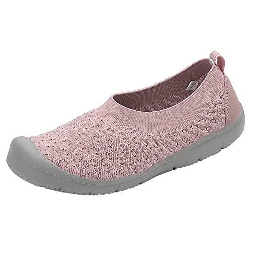 ReSin90s Barfußschuhe Damen Slipper Leicht Weite H Vermascht Orthopädische Memory Schaum Barfuss Schuhe Sneaker Sommer rutschfest Gesundheitsschuhe Outdoor Running Tennisschuhe von ReSin90s