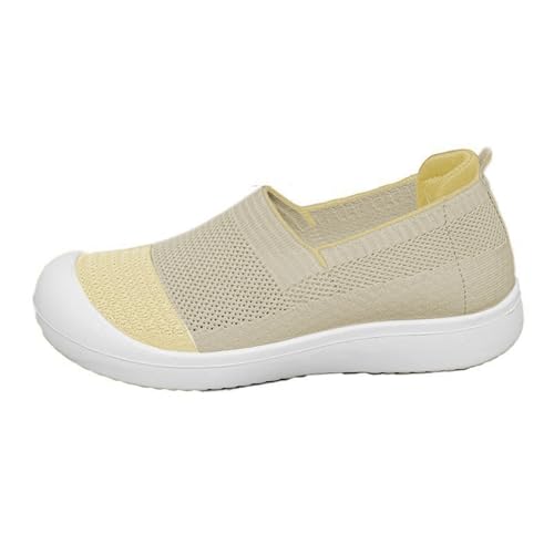 ReSin90s Barfußschuhe Damen Slipper Leichte Atmungsaktiv Freizeitschuhe Bequem Schuhe Orthopädische Walkingschuhe Lässige Komfort Laufschuhe Freizeitschuhe Memory Foam Turnschuhe Sportschuhe von ReSin90s