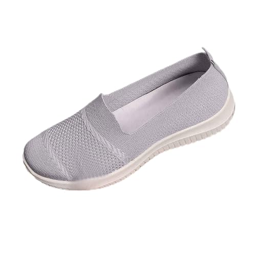 ReSin90s Barfußschuhe Damen Slipper Mesh Leichte Atmungsaktiv Freizeitschuhen Slip on Sneakers Mit Keilabsatz Wanderschuhe Halbschuhe Sportschuhe Bequeme Outdoor Sommerschuhe Turnschuhe von ReSin90s
