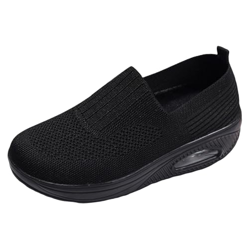 ReSin90s Barfußschuhe Damen Slipper Mesh Leichte Atmungsaktiv Freizeitschuhen Slip on Sneakers rutschfest Gesundheitsschuhe Turnschuhe Sportschuhe Hallenschuhe Straßenlaufschuhe von ReSin90s