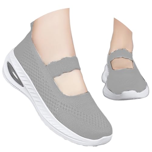 ReSin90s Barfußschuhe Damen Slipper Vermascht Turnschuhe Leichte Atmungsaktive Lässige Komfort Flache Mit Keilabsatz Wanderschuhe Halbschuhe Outdoor Running Tennisschuhe von ReSin90s