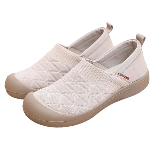 ReSin90s Barfußschuhe Damen Slipper Weite H Krankenschwester Sommerschuhe Sommer Leicht Bequem Sneaker Mesh Stoffschuhe Geschlossene Halbschuhe Turnschuhe Sportschuhe Hallenschuhe Straßenlaufschuhe von ReSin90s