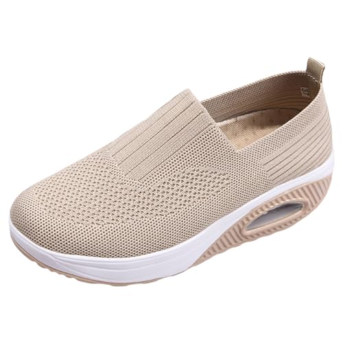 ReSin90s Barfußschuhe Damen Slipper Weite H Krankenschwester Sommerschuhe Sommer Leicht Bequem Sneaker Mit Keilabsatz Wanderschuhe Halbschuhe Outdoor Running Tennisschuhe von ReSin90s