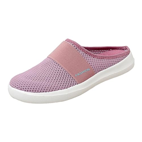 ReSin90s Clogs Pantoletten Für Damen Sommer Hausschuhe Atmungsaktiv Mesh Pantoletten Diabetiker Freizeit Schuhe Weite H Hausschuhe Krankenschwester Schuhe Gartenschuhe Slip-On Schuhe Für Herren Damen von ReSin90s