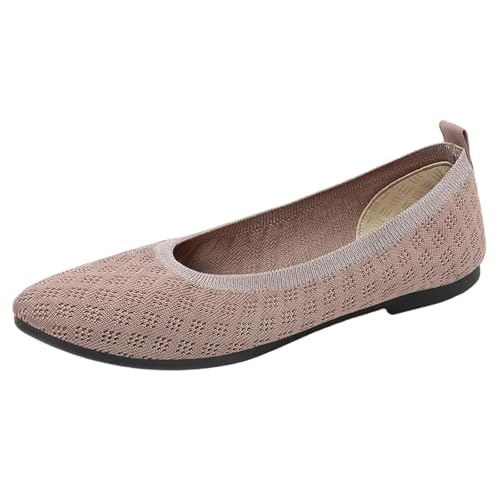 ReSin90s Damen Ballerina Flache Schuhe Slip on Kleid Flache Schuhe Ballerina Runde Zehe Bequem Loafers Sommerschuhe Freizeitschuhe Für Alltag Stilvolle Outfits von ReSin90s