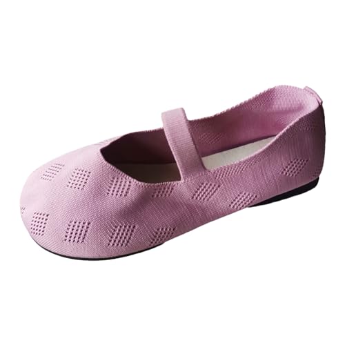 ReSin90s Damen Ballerina Flache Schuhe Slip on Kleid Schuhe Loafer Stoffschuhe Bequem Sommer Elegant Runde Zehe Sportlich Flat Sneaker Für Spaziergänge Keilabsatz Lässiger Stil von ReSin90s