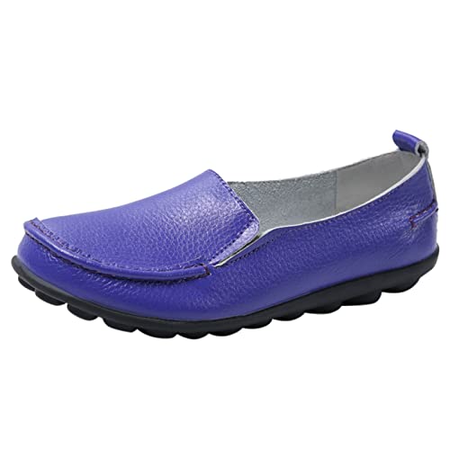 ReSin90s Damen Ballerinas Loafers Flache Bequem Beiläufig Arbeit Freizeitschuhe Flache Schuhe Weiche Sohle Slip-On Halbschuhe Klassischer Pennyloafer Fahrerschuhe von ReSin90s
