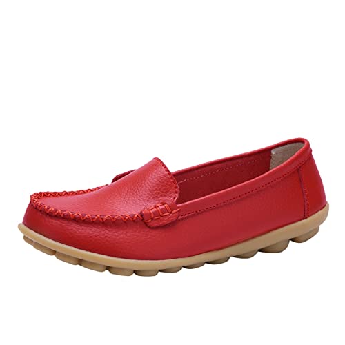 ReSin90s Damen Ballerinas Loafers Low-Top Mokassins Elegant Flachschuhe Mokassins Aus Elegant Penny Loafers Modische Halbschuhe Fahrerschuhe von ReSin90s