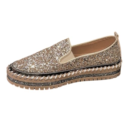 ReSin90s Damen Ballerinas Loafers Slip-On Schuhe Superweich Ballerina Sommerschuhe Trachtenschuhe Sommer Elegant Dirndl Loafers Freizeitschuhe Trachtenschuhe von ReSin90s