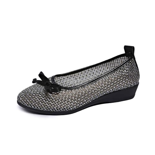 ReSin90s Damen Ballerinas Loafers Slip on Schuhe rutschfest Flache Ballerina Runde Zehe Sneaker Bequem Weich Loafers Für Damen Freizeitschuhe von ReSin90s