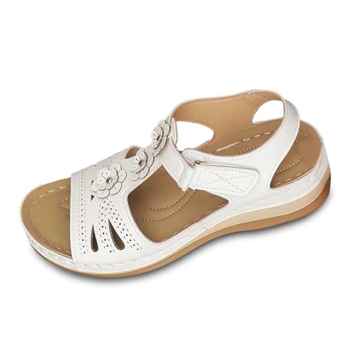 ReSin90s Damen Keilsandalen Plateau Wedges Sandaletten Sommer Keilabsatz Pantoletten Sommerschuhe Sommer Pumps Frauen Schuhe von ReSin90s