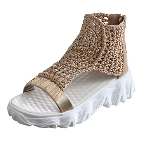 ReSin90s Damen Keilsandalen Pumps Sandale Mit Keilabsatz Casual Keilsandalen Frauen Sommer Mit Knöchelriemen Plattform Offene Schuhe Für Spaziergänge Im Urlaub ReSin90s Damen Keilsandalen Pumps Sandale Mit Keilabsatz Casual Keilsandalen Frauen Sommer Mit Knöchelriemen Plattform Offene Schuhe Für Spaziergänge Im Urlaub von ReSin90s