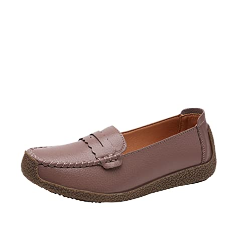 ReSin90s Damen Klassische Loafer Bequeme & Leichte Freizeitschuhe in Komfortabler Weite Mocassin Penny Schuhe Slippers Ballerinas Geschlossene Halbschuhe von ReSin90s