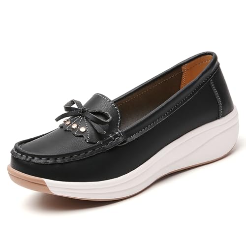 ReSin90s Damen Klassische Loafer Sommer Passform Weich Und Bequem Weiches Loafer Flache Schuhe Weiche Sohle Slip-On Halbschuhe Business-Schuhen Für Damen ReSin90s Damen Klassische Loafer Sommer Passform Weich Und Bequem Weiches Loafer Flache Schuhe Weiche Sohle Slip-On Halbschuhe Business-Schuhen Für Damen von ReSin90s