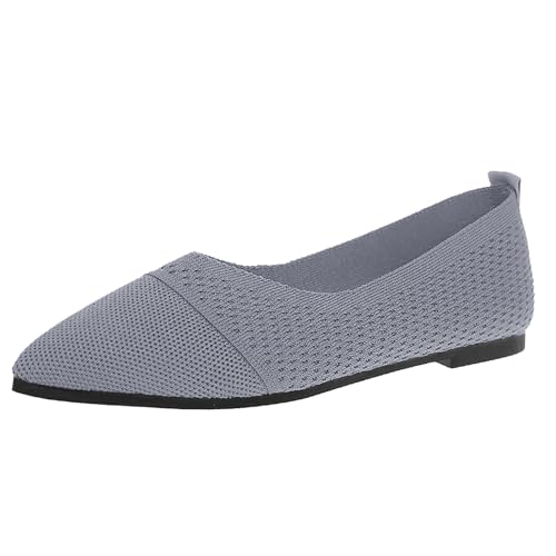 ReSin90s Damen Loafer, Schlupfschuhe, Klassische Flache Schuhe Weiche Ballerina Elegante Schlupfschuhe Mit Runder Zehenpartie Für Damen Freizeitschuhe von ReSin90s