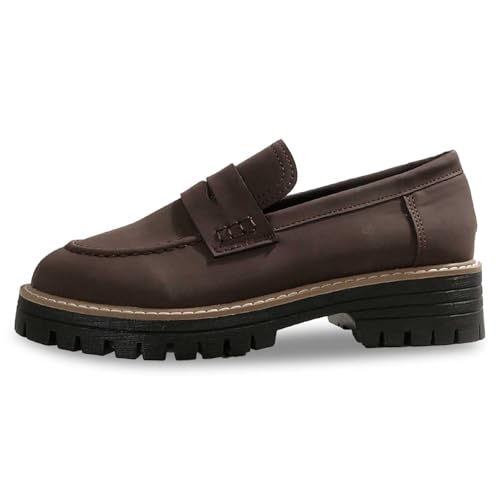 ReSin90s Damen Loafer Mokassins Atmungsaktive Freizeitschuhe Bequeme Wanderschuhe Flache Schuhe Weiche Sohle Slip-On Halbschuhe Geschlossener Spitze Flats Fahrerschuhe von ReSin90s