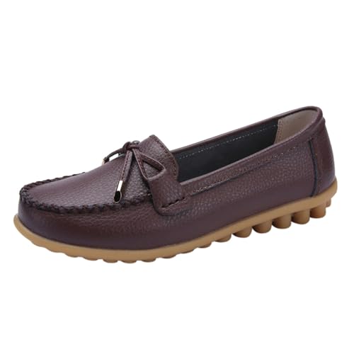 ReSin90s Damen Loafer Mokassins Bequeme Mokassins Freizeitschuhe Slip on Schuhe Mittelalter Mokassin Ohne Absatz Vegan Mit Schnalle von ReSin90s