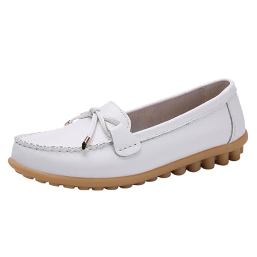 ReSin90s Damen Loafer Mokassins Slippers Bequeme Loafer Freizeitschuhe Mocassin Penny Schuhe Slippers Klassischer Pennyloafer Fahrerschuhe von ReSin90s
