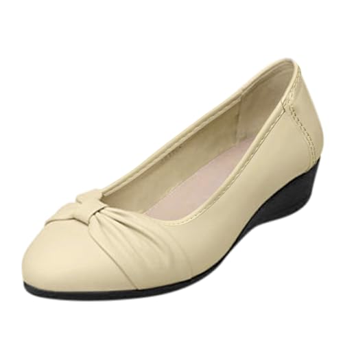 ReSin90s Damen Loafer Mokassins Slippers Bequeme Loafer Freizeitschuhe Strickstoff Leichte Slip on Walking Schuhe Schleifen Profilsohle Fahrerschuhe von ReSin90s