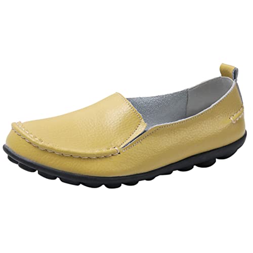 ReSin90s Damen Loafer Mokassins Slippers Bequeme Loafer Freizeitschuhe rutschfeste Schuhe Flache Halbschuhe Ballerinas Geschlossene Halbschuhe von ReSin90s