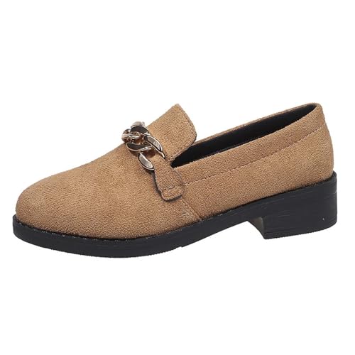 ReSin90s Damen Loafer Schuhe Bequeme Mokassins Slippers Flachschuhe Mokassins Aus Elegant Penny Loafers Geschlossener Spitze Flats Fahrerschuhe von ReSin90s