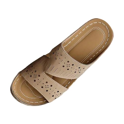 ReSin90s Damen Platform Slides Mit Absatz Blumen Clogs Dicke Sohle Hausschuhe Slip-On Bequeme Slide Mit Offenem Zehenbereich Hausschuhe Outdoor Casual Keilsandalen Open Toe Slide Sandalen von ReSin90s