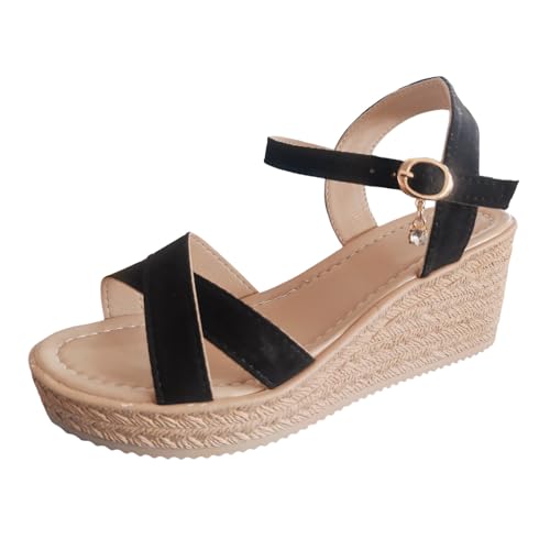 ReSin90s Damen -Plattform-Keilsandalen Sommer Elegant Sandaletten Casual Keilsandalen Pantoletten Peeptoe Wedge Weiche Fußbett Pool Meer Strand Outdoor Sommerschuhe ReSin90s Damen -Plattform-Keilsandalen Sommer Elegant Sandaletten Casual Keilsandalen Pantoletten Peeptoe Wedge Weiche Fußbett Pool Meer Strand Outdoor Sommerschuhe von ReSin90s