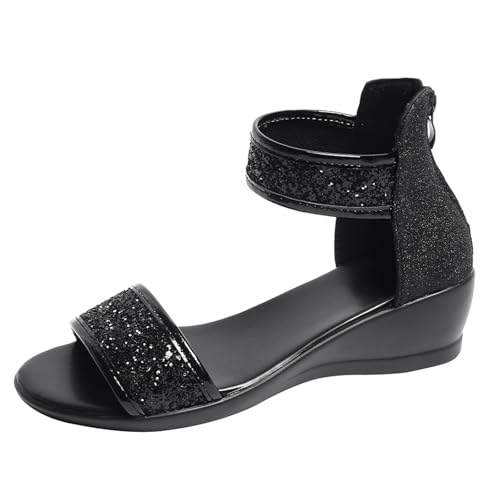 ReSin90s Damen Sandalen Mit Keilabsatze Elegant Keilsandalen Sandaletten Mit Absatz Sommer Strandsandalen Freizeitsandale Leicht Outdoorsandale Sommerschuhe von ReSin90s