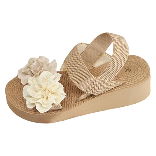 ReSin90s Damen Sandalen Sommer Sport Freizeitsandale Mit Weiche Fussbett Bequem Sommerschuhe Open Toe Strandsandalen Slingback Elastischen Schuhe Pantoletten Hausschuhe Mit Verstellbaren Riemen von ReSin90s