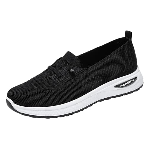 ReSin90s Damen Slip on Sneaker Bequeme Mokassins Damen Loafer Slippers Slip on Sneakers Freizeitschuhen Mesh Stoffschuhe Geschlossene Halbschuhe Sommerschuhe Traillaufschuhe Minimalistische von ReSin90s