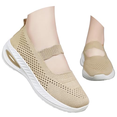 ReSin90s Damen Slip on Sneaker Leicht Weite Vermascht Orthopädische Schuhe Sneaker Atmungsaktiv Memory Schaum Schuhe Mit Keilabsatz Wanderschuhe Halbschuhe Laufschuhen Turnschuhe Straßenlaufschuhe ReSin90s Damen Slip on Sneaker Leicht Weite Vermascht Orthopädische Schuhe Sneaker Atmungsaktiv Memory Schaum Schuhe Mit Keilabsatz Wanderschuhe Halbschuhe Laufschuhen Turnschuhe Straßenlaufschuhe von ReSin90s