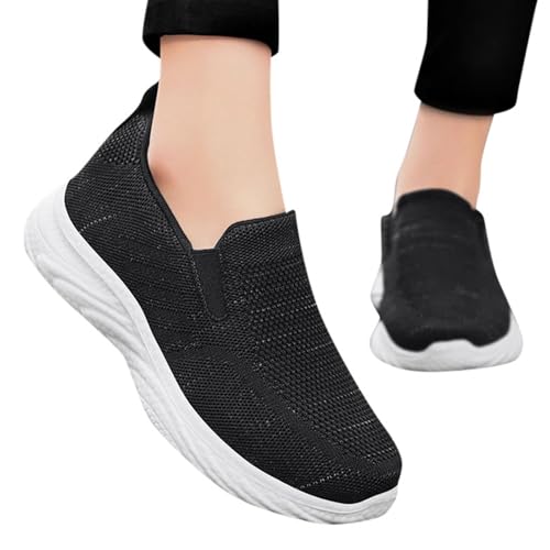 ReSin90s Damen Slip on Sneaker Leichte Atmungsaktiv Freizeitschuhe Bequem Schuhe Orthopädische Walkingschuhe rutschfest Gesundheitsschuhe Memory Foam Turnschuhe Sportschuhe von ReSin90s