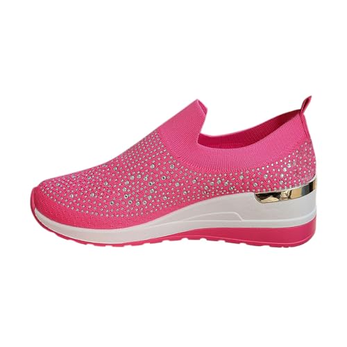 ReSin90s Damen Slip on Sneaker Sommer Sneaker Luftpolster Mesh Diabetiker Walkingschuhe Weich Bequeme Slip on Mit Keilabsatz Wanderschuhe Halbschuhe Sommerschuhe Traillaufschuhe Minimalistische ReSin90s Damen Slip on Sneaker Sommer Sneaker Luftpolster Mesh Diabetiker Walkingschuhe Weich Bequeme Slip on Mit Keilabsatz Wanderschuhe Halbschuhe Sommerschuhe Traillaufschuhe Minimalistische von ReSin90s