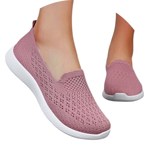 ReSin90s Damen Slip on Sneaker Weite H Krankenschwester Sommerschuhe Sommer Leicht Bequem Sneaker Mit Keilabsatz Wanderschuhe Halbschuhe Outdoor Laufschuhen Turnschuhe von ReSin90s