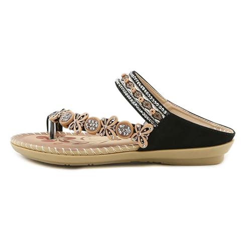 ReSin90s Flip Flops Damen Elegant Beach Pantoletten Sommer Zehentranner Sommerschuhe Orthopädische Sandale & Slides Festliche Offene Schuhe Casual Freizeitschuhe Pantolette Sommerschuhe von ReSin90s