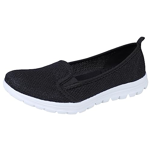 ReSin90s Freizeitschuhe Damen Ballerinas Loafers Elegant Lässige Flache Schuhe Bequeme Mit Keilabsatz Wanderschuhe Halbschuhe Gesundheitsschuh Mesh Trainer Minimalistische von ReSin90s