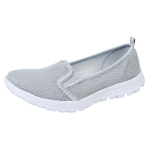 ReSin90s Freizeitschuhe Damen Bequem Sneaker Atmungsaktives Vermascht Memory Schaum Mit Keilabsatz Wanderschuhe Halbschuhe Slip-On Sportsschuhe Sommerschuhe von ReSin90s