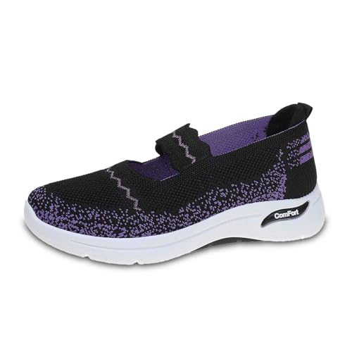 ReSin90s Freizeitschuhe Damen Diabetiker Schuhe Vermascht - Sommer Leicht Walkingschuhe rutschfest Atmungsaktiv Leichtgewichts Slip-On Sportsschuhe Sommerschuhe von ReSin90s