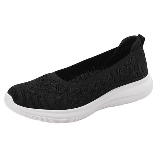 ReSin90s Freizeitschuhe Damen Einzelne Flache Schuhe Plateau Loafers Memory Schaum Schuhen Lässige Komfort Laufschuhe Freizeitschuhe Turnschuhe Breite Fuß Bequeme Outdoor Sportschuhe von ReSin90s
