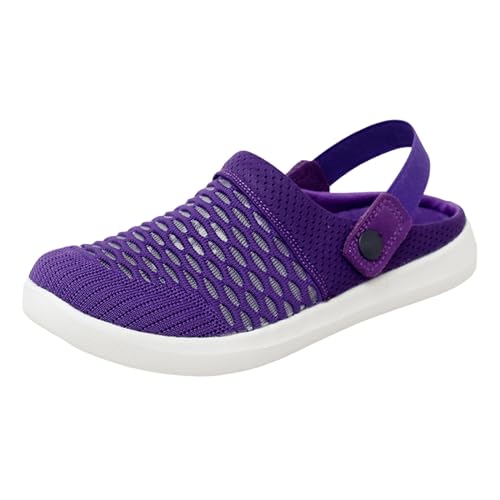 ReSin90s Hausschuhe Damen Clogs Atmungsaktiv Mesh Hausschuhe Gartenschuhe Mit rutschfest Gesundheitsschuhe Slipper Vorfussentlastungsschuh Diabetiker Sneaker von ReSin90s