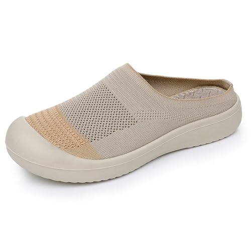 ReSin90s Hausschuhe Damen Sommer Atmungsaktive Clogs Leichte Atmungsaktive Freizeitschuhe Damensandalen Walkingschuhe Strandsandalen Gartenschuhe Slip-On Schuhe Für Herren Damen von ReSin90s