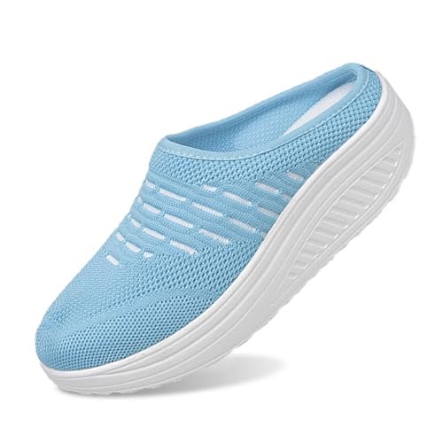 ReSin90s Hausschuhe Damen Sommer Atmungsaktive Clogs Leichte Atmungsaktive Freizeitschuhe Mules rutschfest Hausschuhe Gesundheitsschuhe Equem Gartenschuhe Für Unisex Weiche von ReSin90s