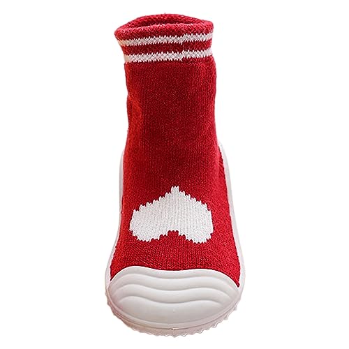 ReSin90s Hausschuhe Kinder Junge Sockenschuhe ABS rutschfeste Socken Sneaker Cartoon Stricken Anti-Rutsch Krabbelsocken Sockenschuhe Für Mädchen Junge von ReSin90s