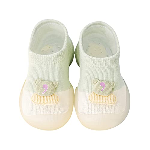 ReSin90s Hausschuhe Kinder Junge Sockenschuhe Babyschuhe rutschfeste Niedlicher Cartoon Weicher Stricken Schuhe Tiermotive Für Baby Mädchen Jungen Kinder von ReSin90s