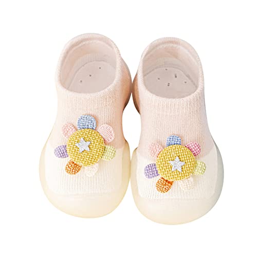 ReSin90s Hausschuhe Kinder Junge Sockenschuhe Hausschuhe Kinder Turnschläppchen Stricken Lauflernschuhe Socken Schuhe Slippers Babybodenschuhe Für Mädchen Junge von ReSin90s