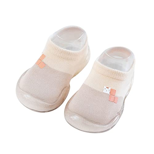 ReSin90s Hausschuhe Kinder Junge Sockenschuhe rutschfeste Baby Schuhe Weicher Stricken Cartoon Sneaker Slippers Babybodenschuhe Für Mädchen Junge von ReSin90s