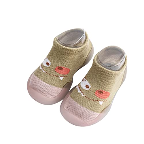 ReSin90s Hausschuhe Kinder Junge Sockenschuhe rutschfeste Hüttenschuhe Cartoon Weicher Stricken Socken Hüttenschuhe Slippers Babybodenschuhe Für Mädchen Junge von ReSin90s